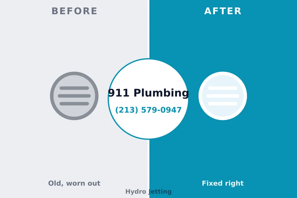 Before and after: plumbing repair Fern Park, FL